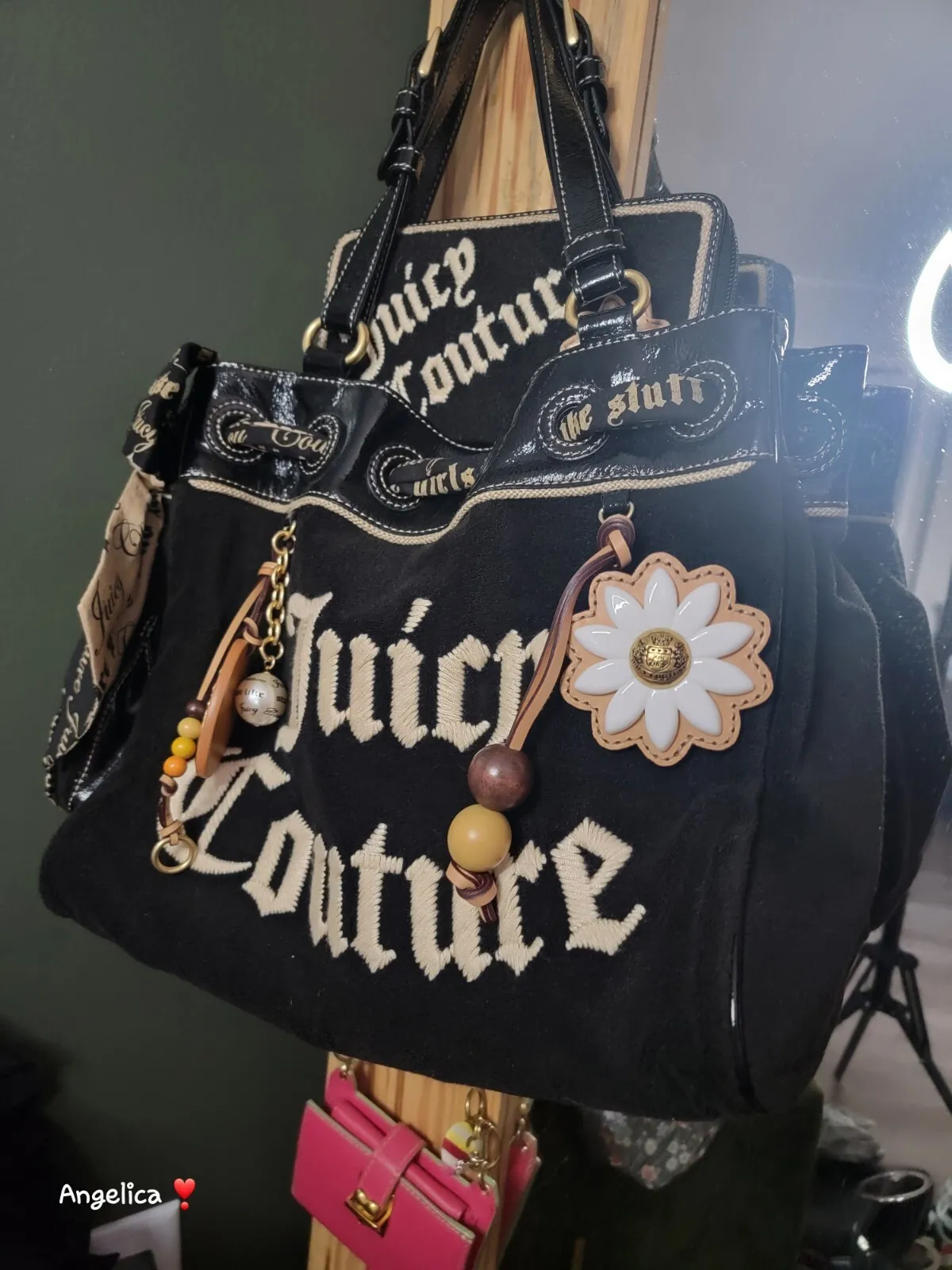 Juicy Couture Black Daisy Daydreamer Set