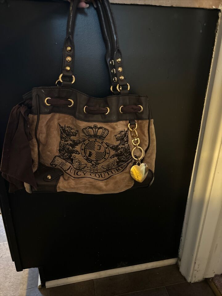 Vintage Juicy Couture Velour Handbag Purse Y2K