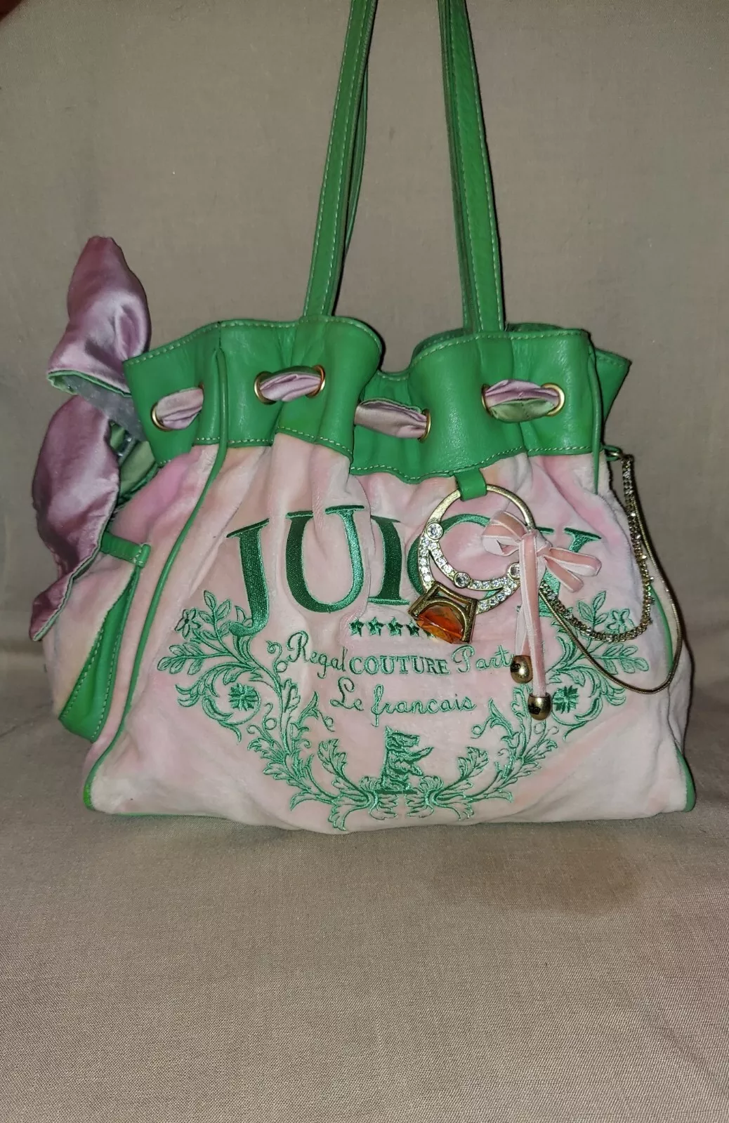 rare pink juicy couture daydreamer handbag purse