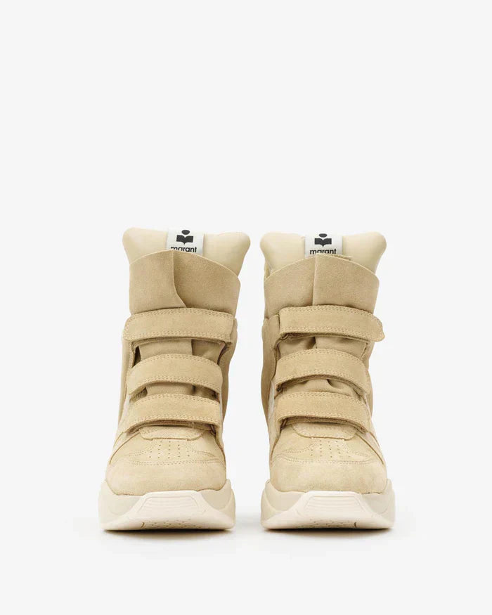 Balskee high-top wedge sneakers in suede calfskin leather