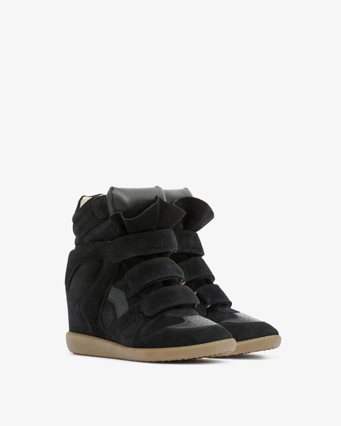 Bekett leather wedge sneakers