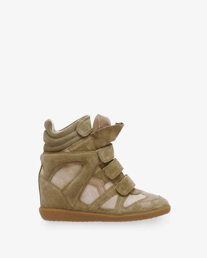Bekett leather wedge sneakers