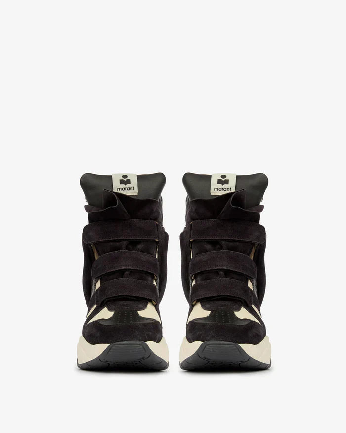 Balskee high-top wedge sneakers in suede calfskin leather