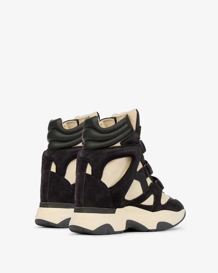Balskee high-top wedge sneakers in suede calfskin leather