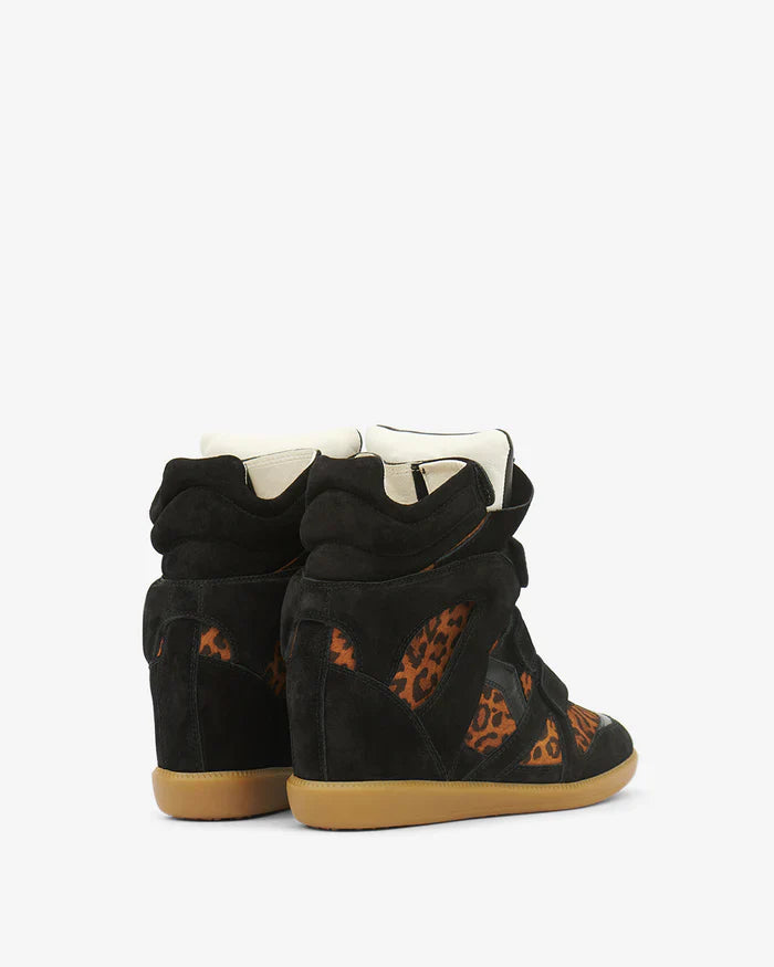 Bekett leather wedge sneakers