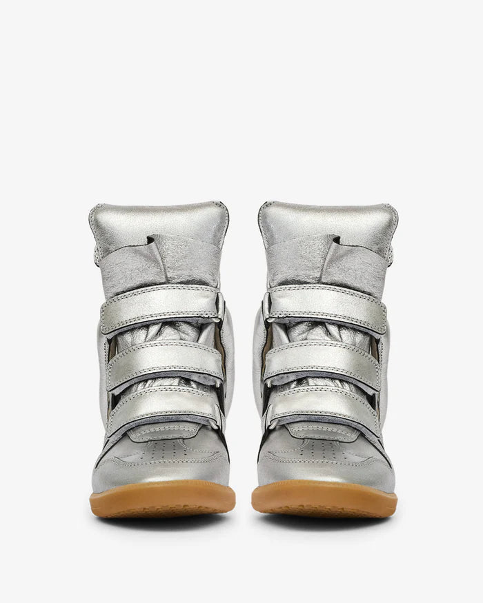 Bekett leather wedge sneakers