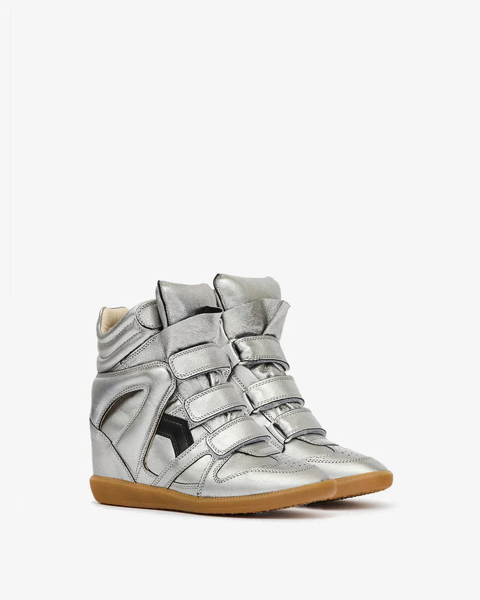 Bekett leather wedge sneakers
