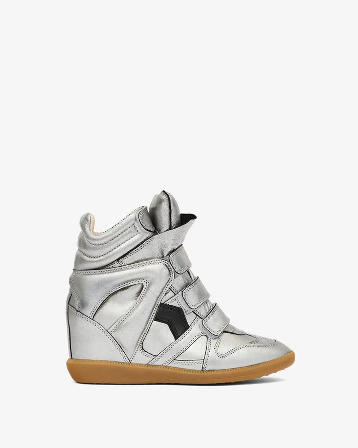 Bekett leather wedge sneakers