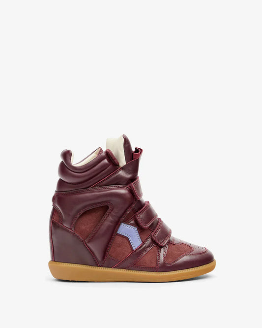Bekett leather wedge sneakers