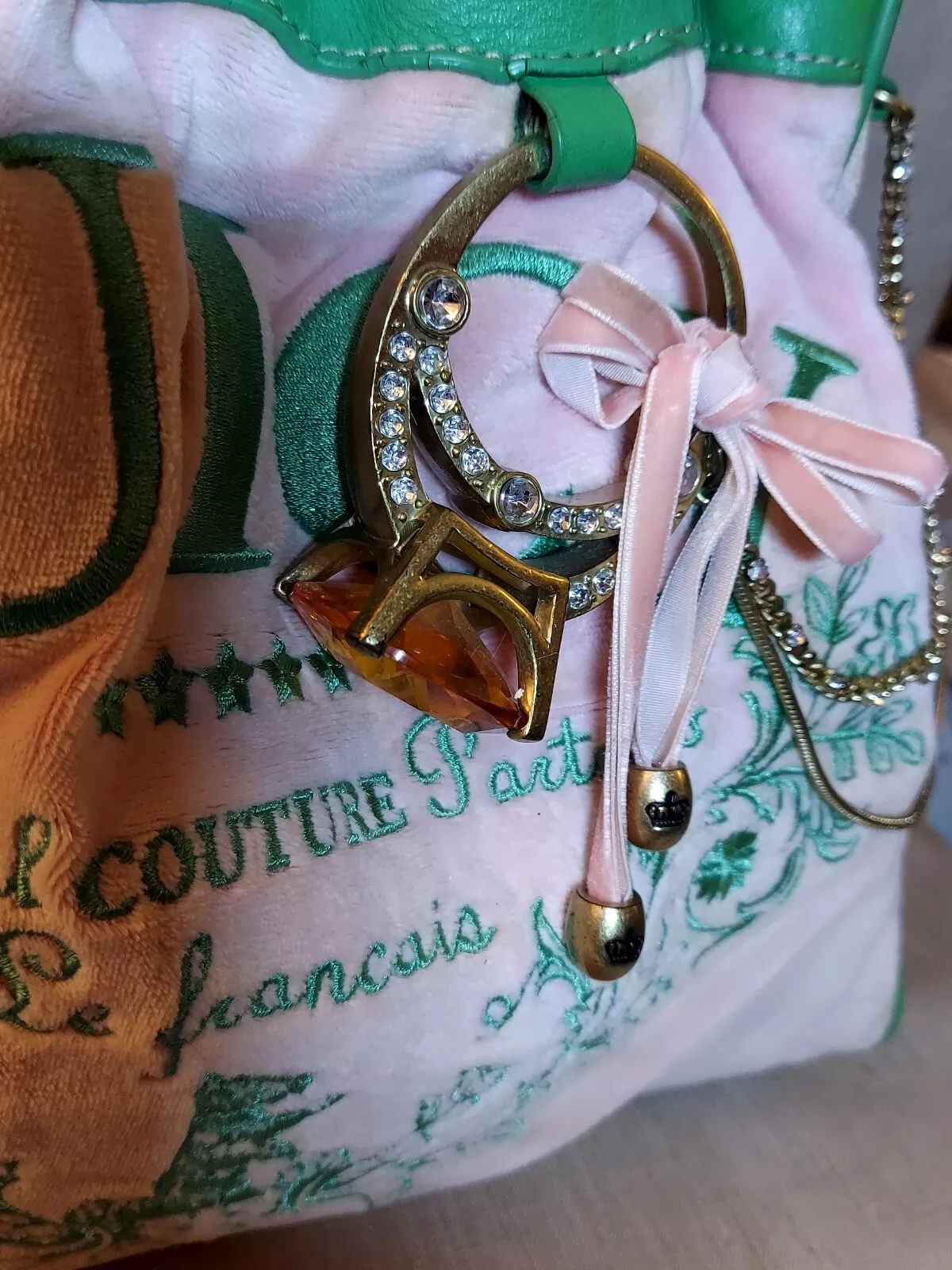 rare pink juicy couture daydreamer handbag purse