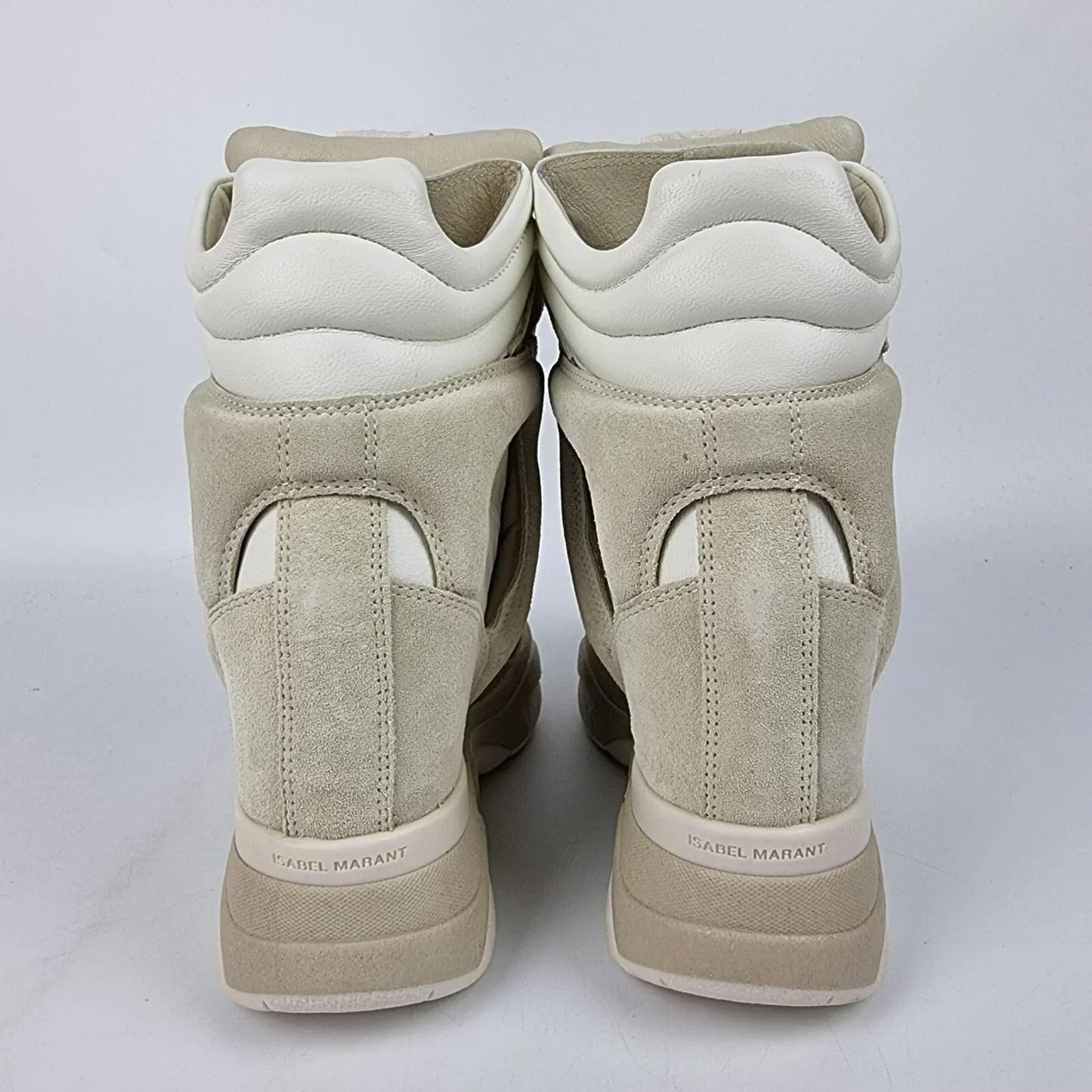 Isabel Marant Balskee White Suede Sneakers New & Authentic