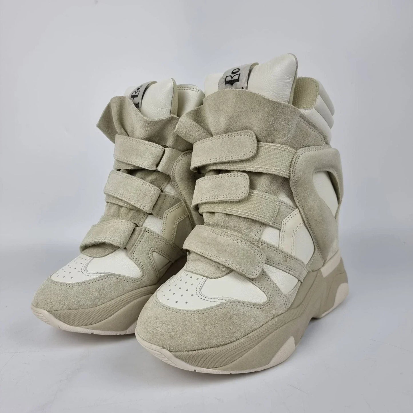 Isabel Marant Balskee White Suede Sneakers New & Authentic