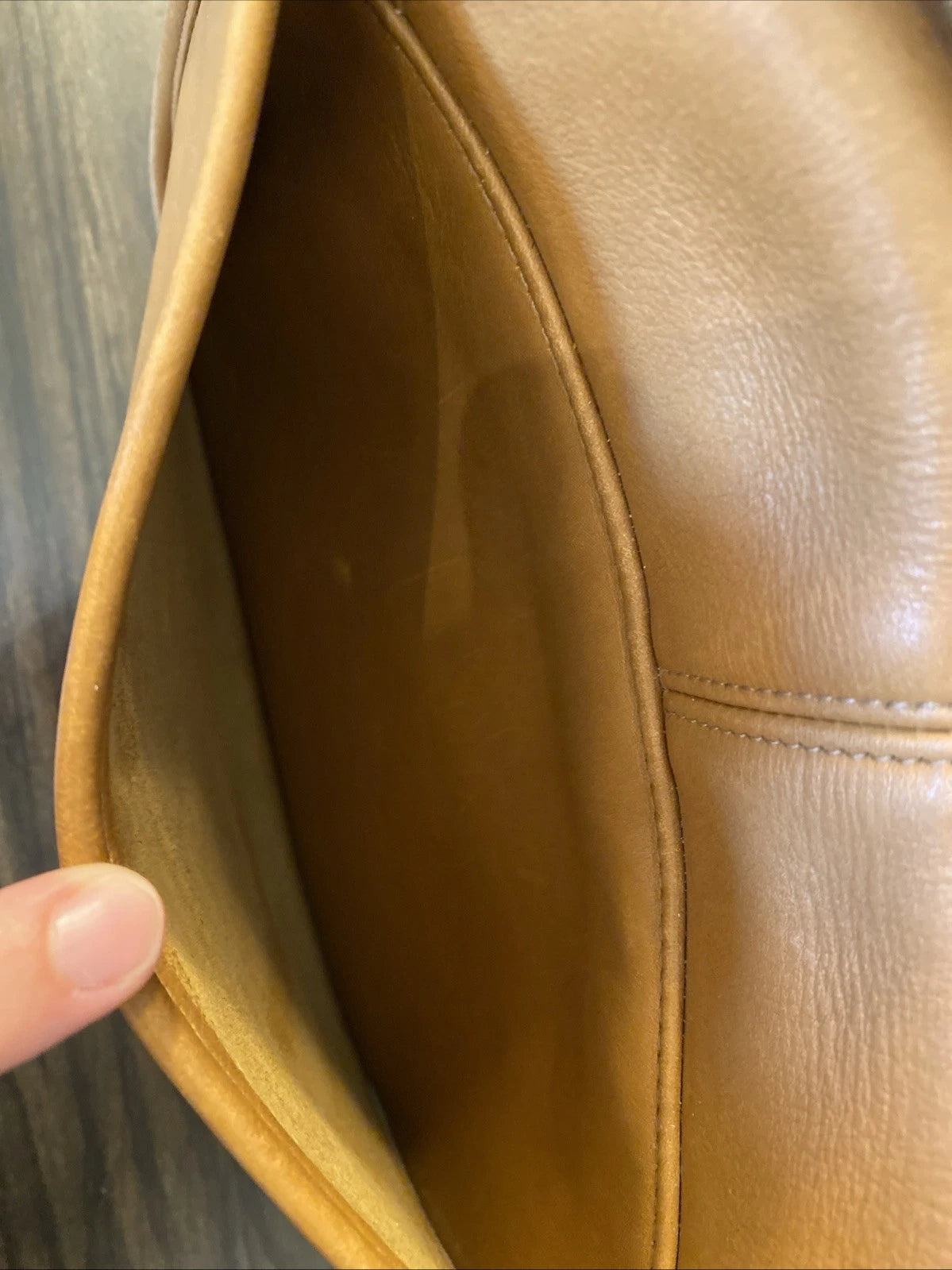 RARE Vintage Coach Ergo Flap 9034 Brown Glove Tanned Leather Excellent Condition