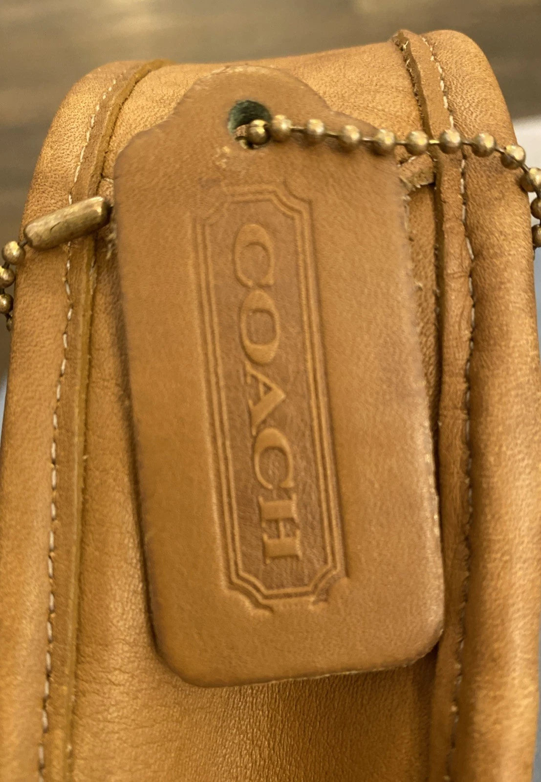 RARE Vintage Coach Ergo Flap 9034 Brown Glove Tanned Leather Excellent Condition