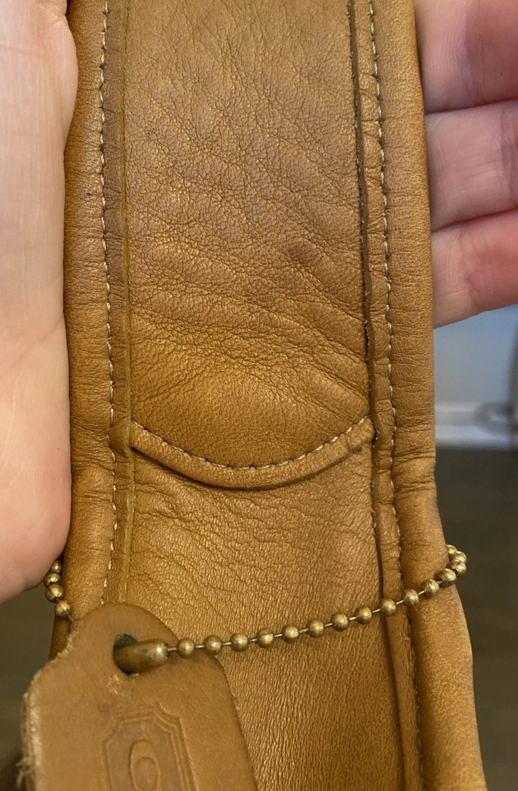 RARE Vintage Coach Ergo Flap 9034 Brown Glove Tanned Leather Excellent Condition
