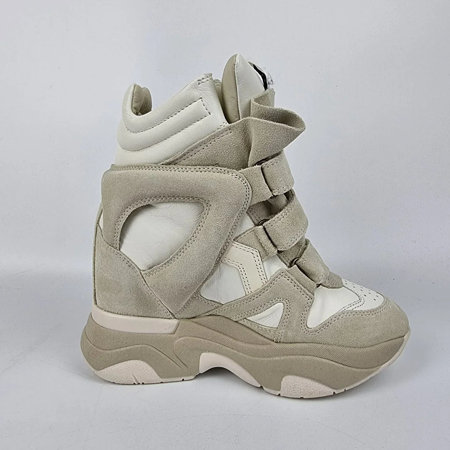 Isabel Marant Balskee White Suede Sneakers New & Authentic