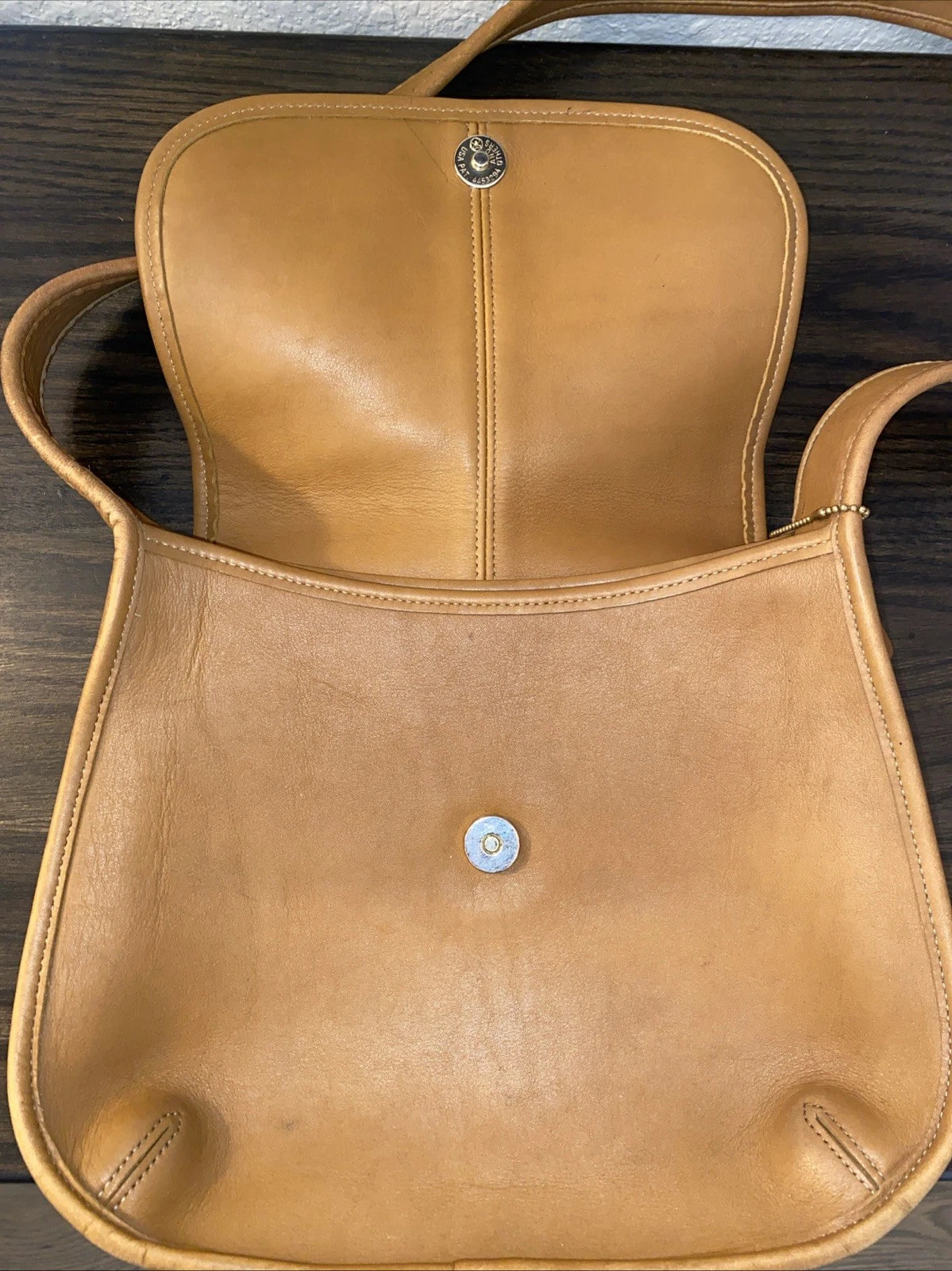 RARE Vintage Coach Ergo Flap 9034 Brown Glove Tanned Leather Excellent Condition