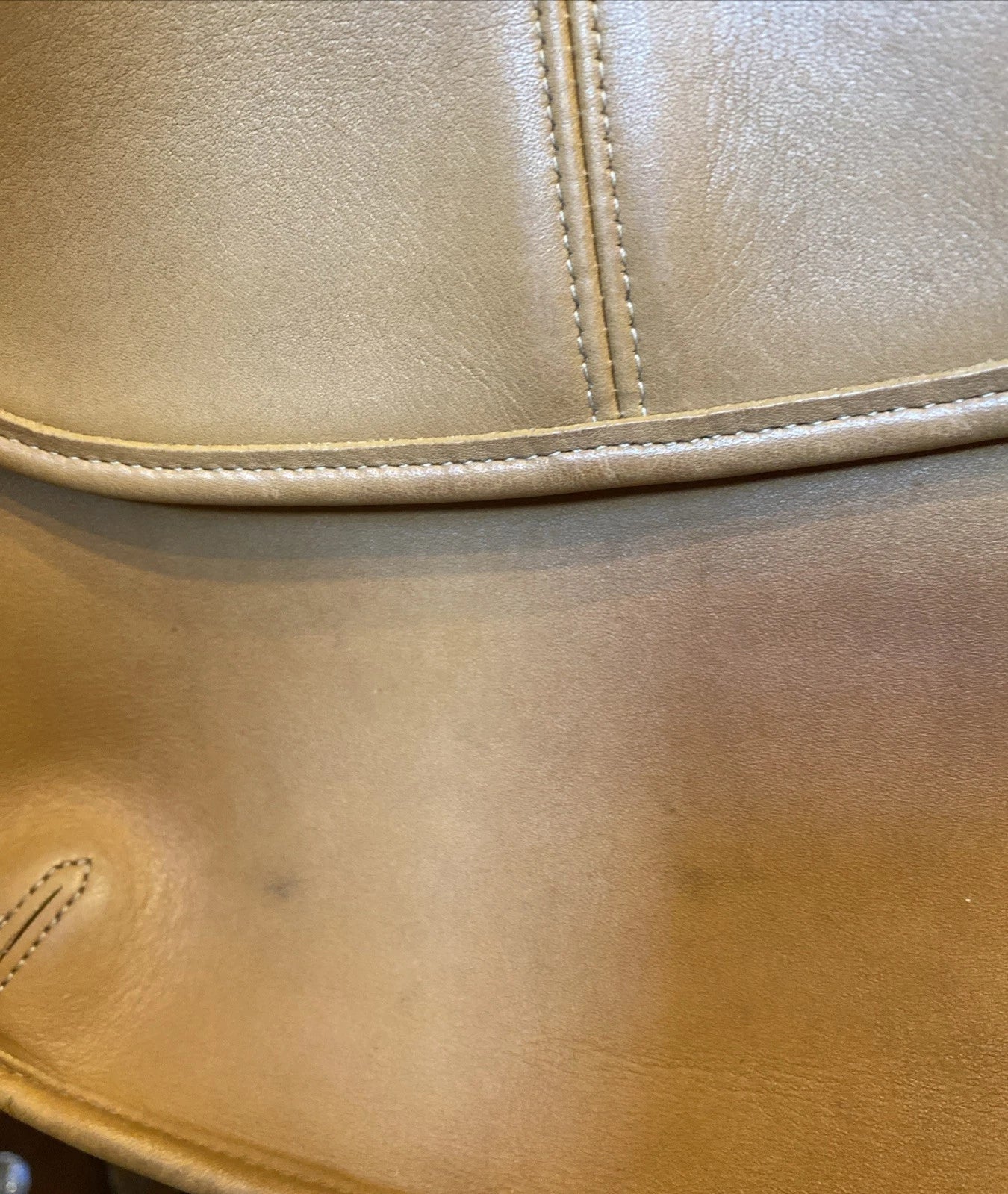 RARE Vintage Coach Ergo Flap 9034 Brown Glove Tanned Leather Excellent Condition